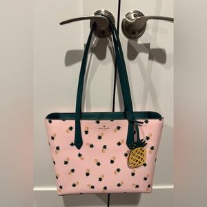 Kate Spade New York Marlee Pineapple Printed Tote Shoulder Bag